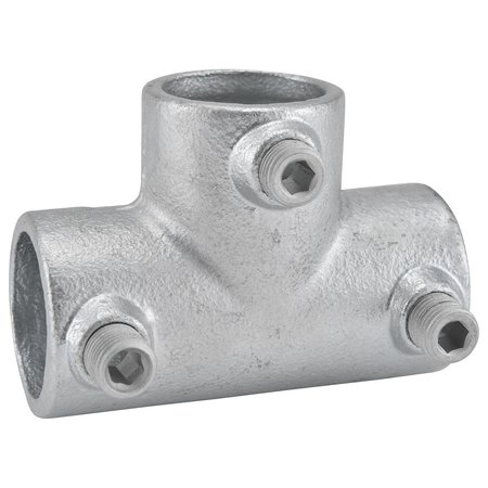 GLOBAL INDUSTRIAL 1-1/2 Size 90 Degree Three Socket Tee Pipe Fitting 1.94 Fitting I.D. 798744